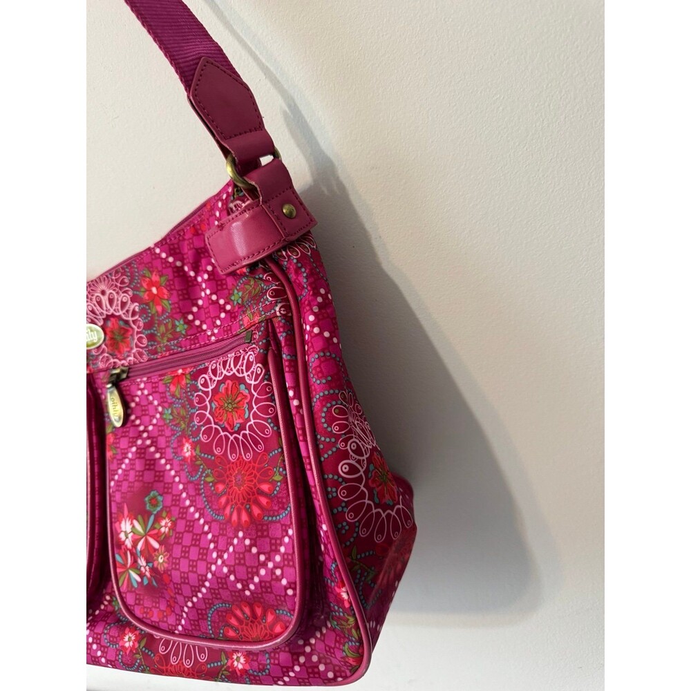 OILILY VIBRANT PINK FLORAL SHOULDERBAG - Picture 3 of 7